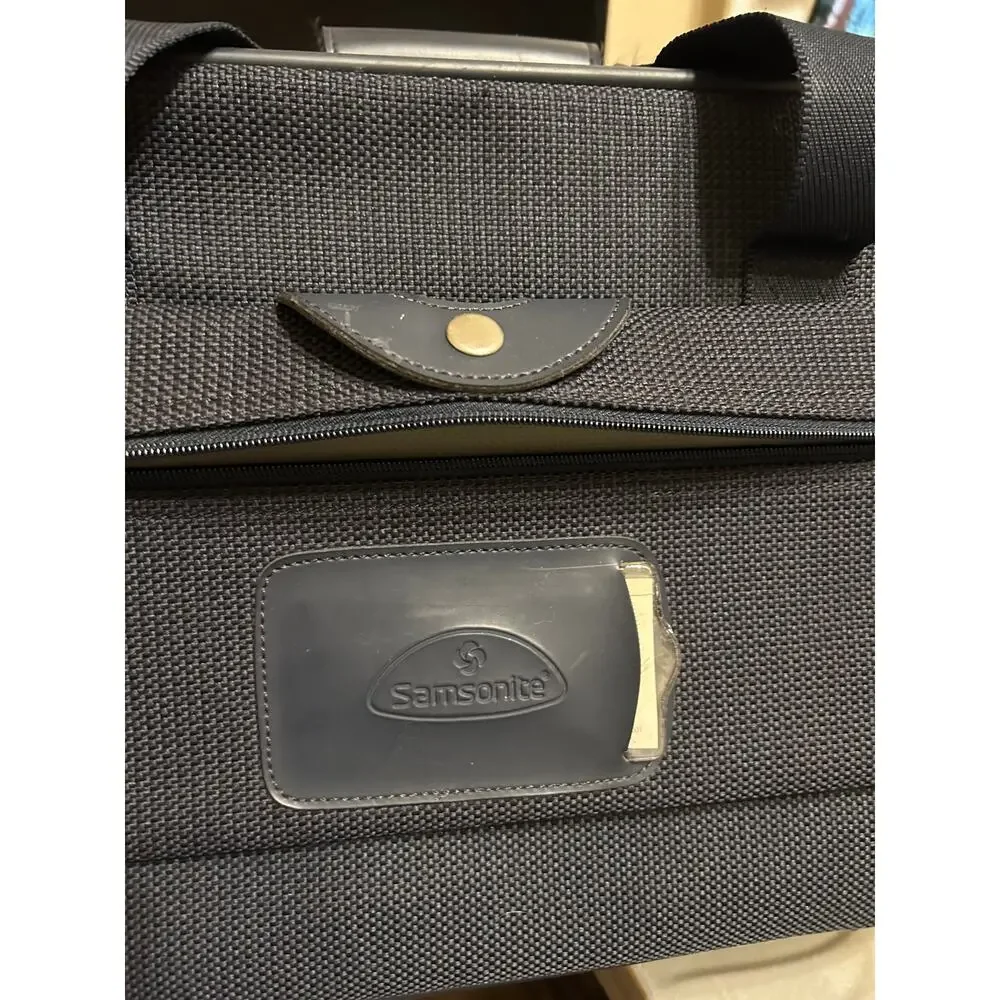 Samsonite Navy Overnight Carry On Travel Tote Shoulder Bag